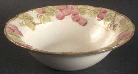 Vintage Pink Rim Cereal Bowl