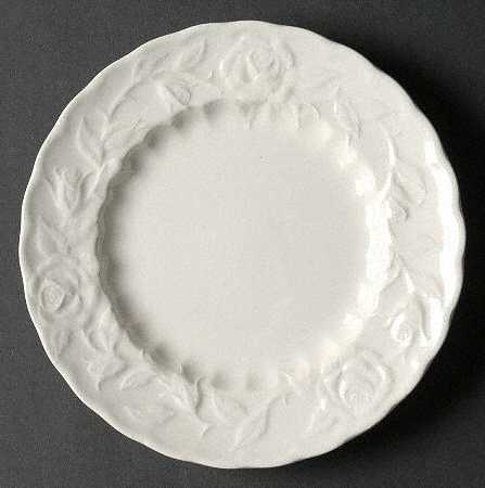 White Rose Bread & Butter Plate