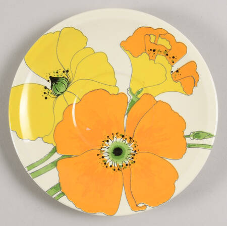 Wild Poppy Yellow Saucer