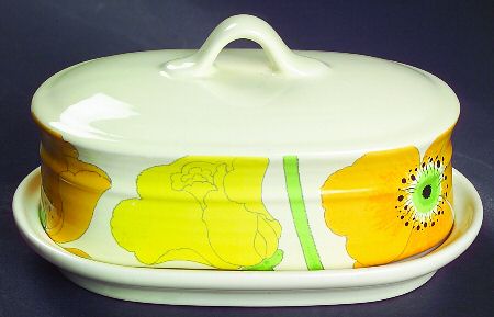 Wild Poppy Yellow 1/4 Lb Covered Butter