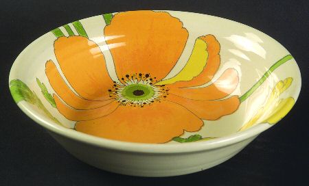 Wild Poppy Yellow Fruit/Dessert (Sauce) Bowl