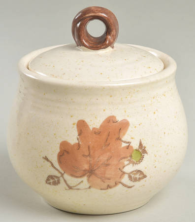 Woodland Gold Sugar Bowl & Lid