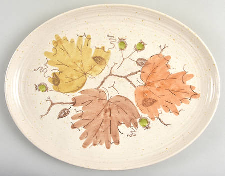 Woodland Gold 13" Oval Serving Platter