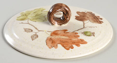 Woodland Gold Lid for Large Round Vegetable