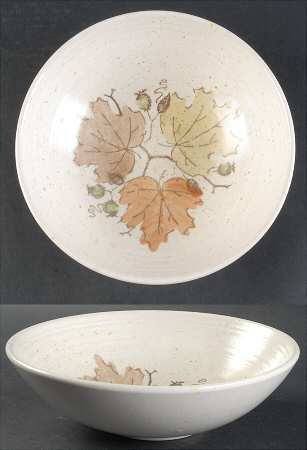 Woodland Gold 8" Round Vegetable Bowl