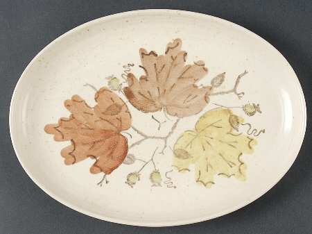 Woodland Gold 11" Oval Serving Platter