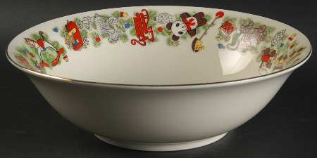 Toys For Tots 9" Round Vegetable Bowl