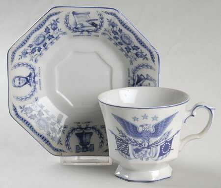 Freedom Forever Footed Cup & Saucer Set