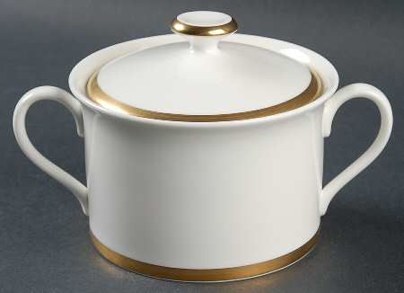 24 Karat Sugar Bowl & Lid