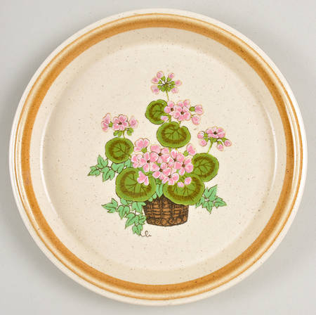 A Basket of Pinks Salad Plate