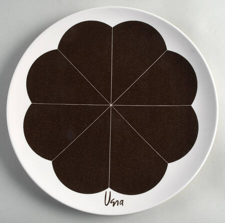 Abstract 12" Chop Plate (Round Platter)