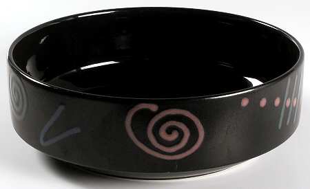 Abstract 8" Round Vegetable Bowl