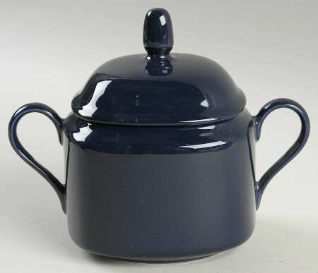 Academy Blue Sugar Bowl & Lid