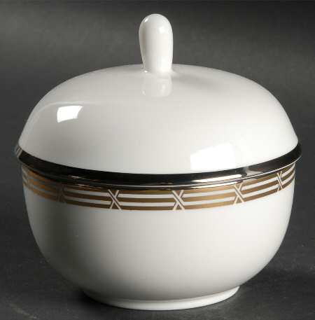 Accent Gold Sugar Bowl & Lid