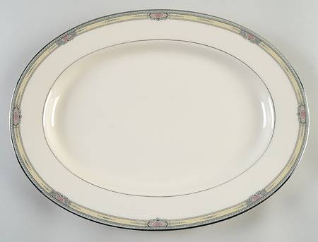 Afton 14" Oval Serving Platter by Mikasa