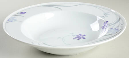 African Violets 10" Round Vegetable Bowl