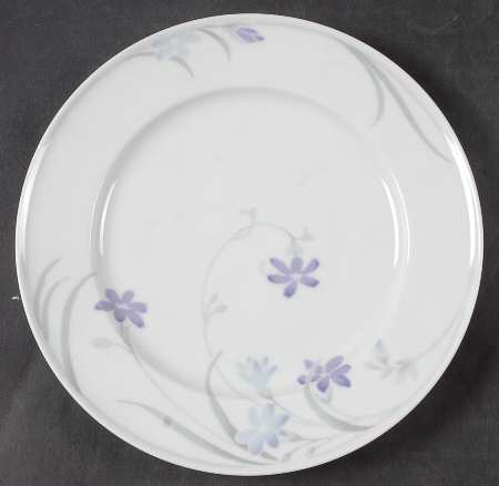 African Violets Salad Plate