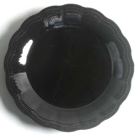 Allura Black 12" Chop Plate (Round Platter)
