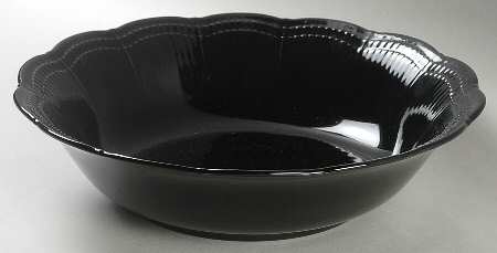 Allura Black 9" Round Vegetable Bowl