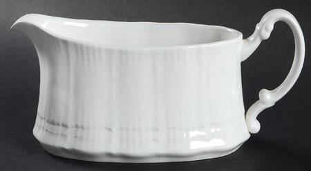 Allura White Gravy Boat