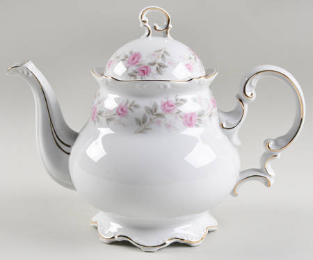 Alpine Rose Teapot & Lid