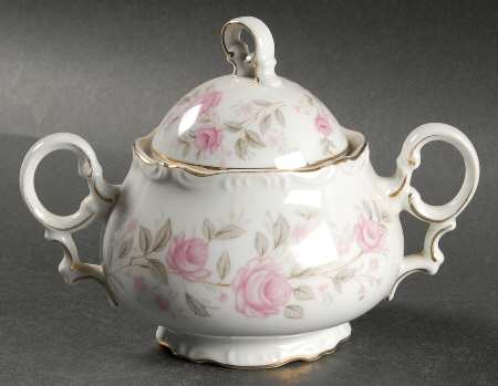 Alpine Rose Sugar Bowl & Lid