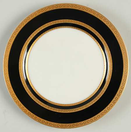 Ambassador Black Bread & Butter Plate