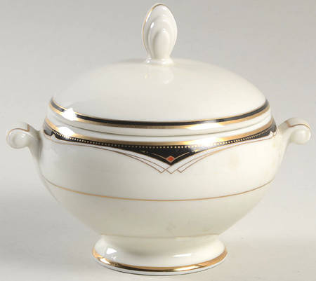 Ambassador Black Sugar Bowl & Lid