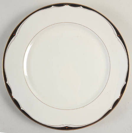 Ambassador Black Dinner Plate