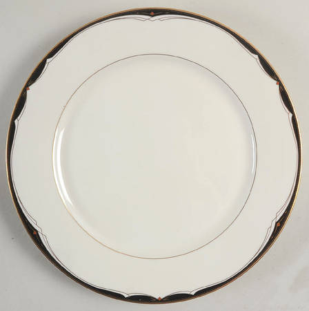 Ambassador Black 12" Chop Plate (Round Platter)