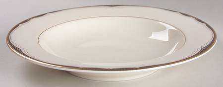 Ambassador Black Rim Soup Bowl