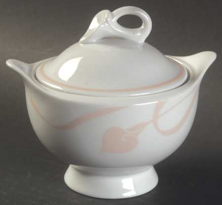 Ambiance Peach Sugar Bowl & Lid