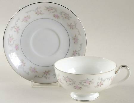 Amelia Footed Cup & Saucer Set by Mikasa