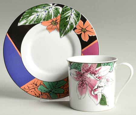 Amorosa Flat Cup & Saucer Set by Mikasa