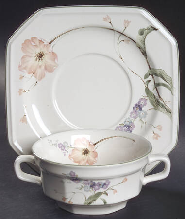 Amsterdam Flat Cream Soup Bowl & Saucer Set