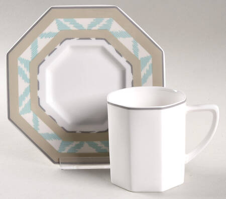 Andes Flat Cup & Saucer Set