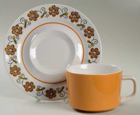 Anita Flat Cup & Saucer Set