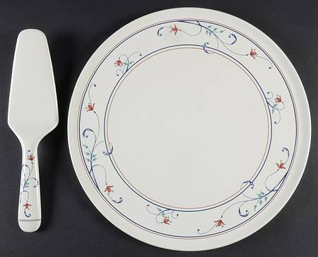 Annette Cake Plate & Solid Ceramic Server Set (Boxed)