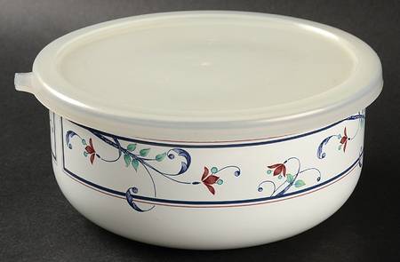 Annette 6" Metal Bowl W/Plastic Lid