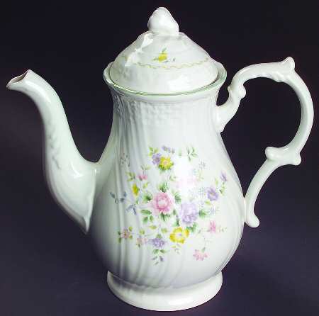 Antique Rose Coffee Pot & Lid