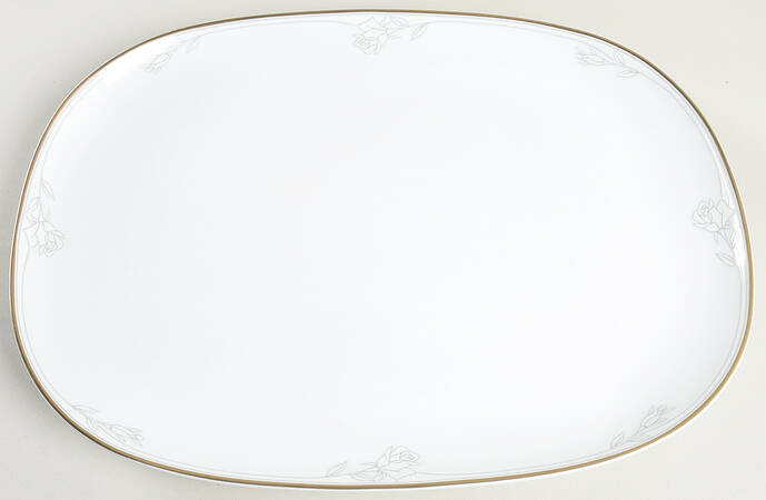 Antique Rose 13" Oval Serving Platter