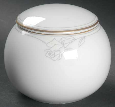 Antique Rose Sugar Bowl & Lid