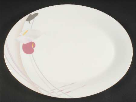 Anthurium 14" Oval Serving Platter
