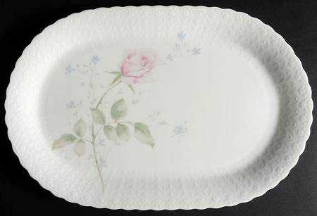 April Rose 14" Oval Serving Platter by Mikasa