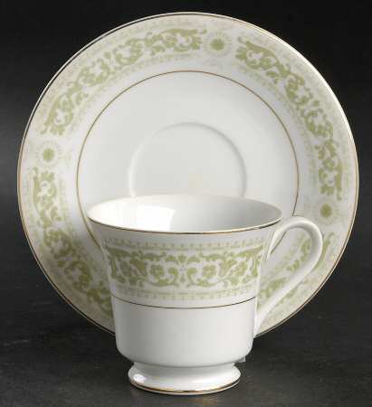 Arabesque Footed Cup & Saucer Set