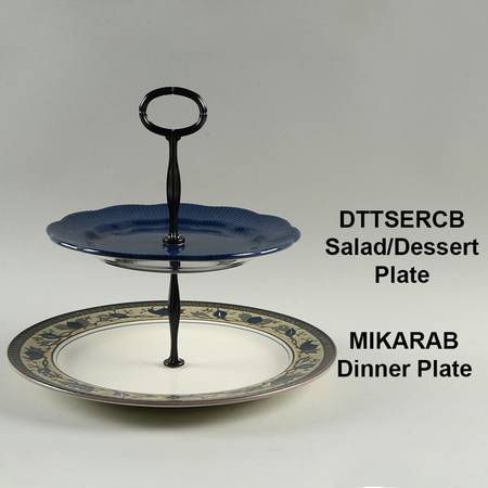 Arabella Mixed/Match 2 Tier Serving Tray