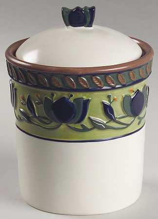 Arabella Medium Sculpted Canister with Lid & Seal
