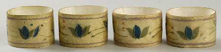 Arabella Plastic Napkin Ring - Set of 4