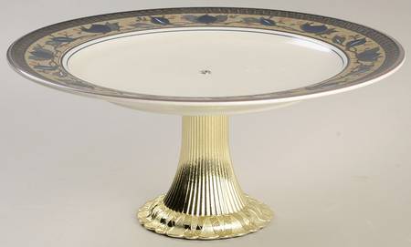 Arabella Cake Stand with 4"-5" Metal Pedestal  Hc
