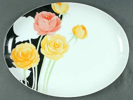 Art Deco 16" Oval Serving Platter